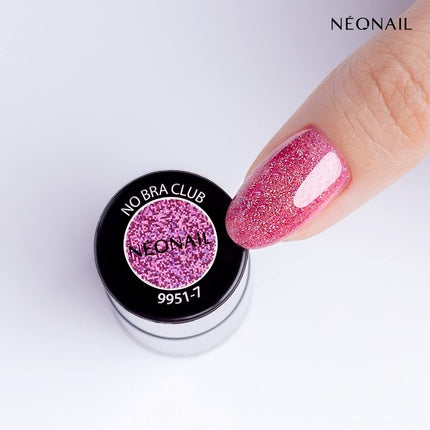 Lac Gel UV, Neonail, 7.2ml, roz, glitter