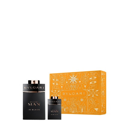Set Parfum Bvlgari Man In Black, Cadou pentru bărbați, Cutie portocalie