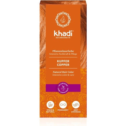 Colorant de păr, Khadi, cupru, 100g