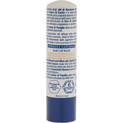Balsam de buze pentru copii, Helan Linea Bimbi Bio, cu unt de cacao, ulei de măsline și vanilie, 20 g