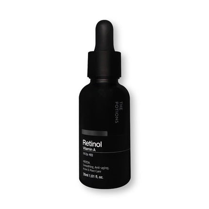 Ser anti-îmbătrânire, The Potions, Retinol, negru, 30ml