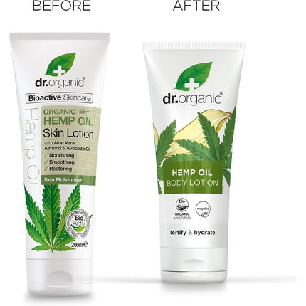 Loțiune Corp, Dr Organic, Hemp Oil, 200ml