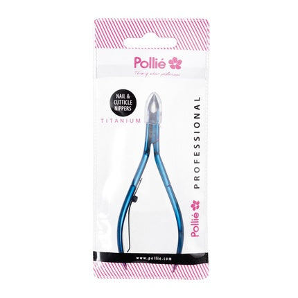 Nipiere Cuticule Pollié Professional Titanium 11cm Albastru Metalizat