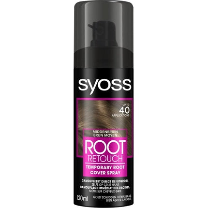 Spray rădăcini Syoss, Medium Brown, 220g