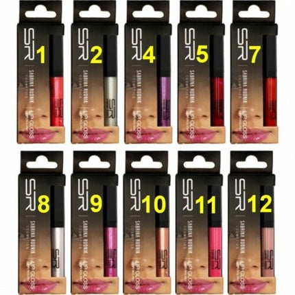 Gloss de buze, Sabrina Cosmetics, 10 culori, diverse nuanțe