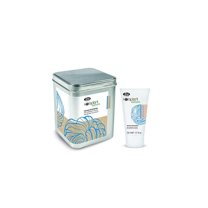 Set Masca Exfoliantă Purifiantă Lisap Keraplant Nature, 4x50ml, Alb și Bej