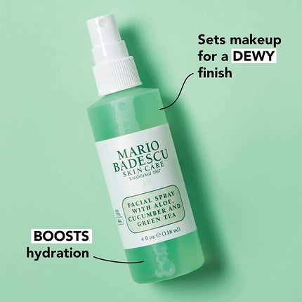 Spray facial, Mario Badescu, Aloe, Castravete, Ceai verde, 118 ml
