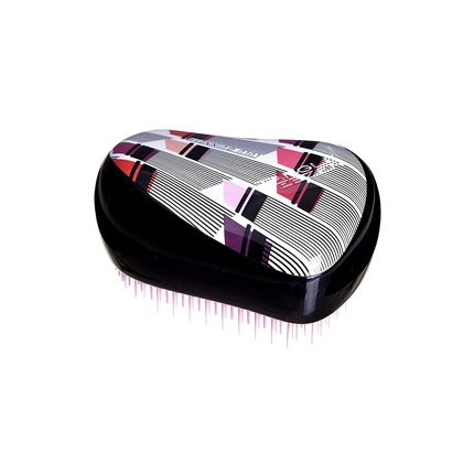 Perie păr, Tangle Teezer, Compact Styler, negru cu model