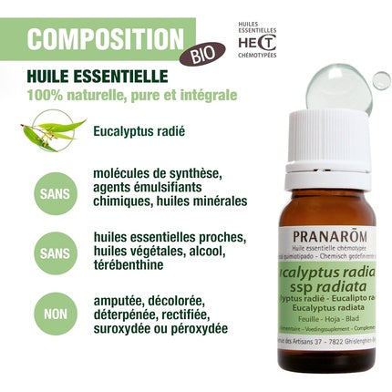 Ulei esențial, Pranarôm, Eucalipt Radiata, 10 ml