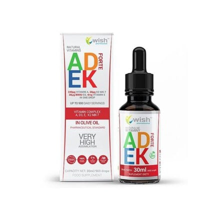 Vitamina Adek Forte Drops 30ml - Wish Pharmaceuticals