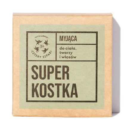 Mydlarnia Cztery Szpaki Super Kostka Săpun pentru Corp, Față și Păr, 75g