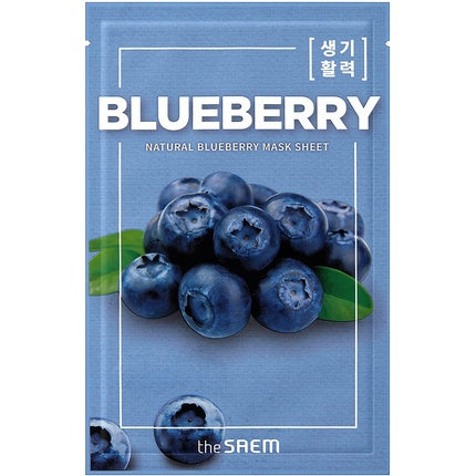 Mască Facială The Saem Natural Blueberry Mask Sheet, 21ml