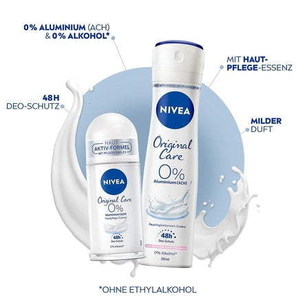 Nivea Original Care Deodorant Spray 150ml Fără Aluminiu