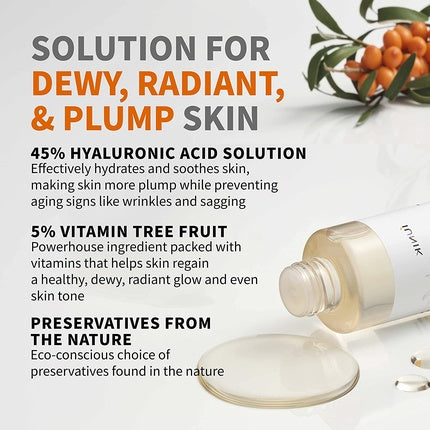 Spray Facial, Iunik, Vitamin Hyaluronic Acid, 200ml