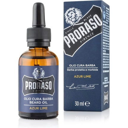 Ulei de barba, Proraso, Azur Lime, 30ml