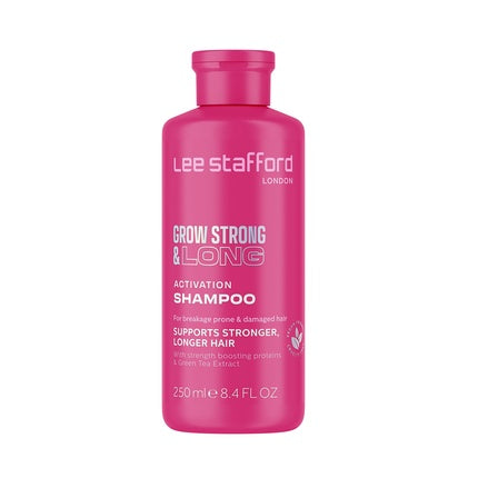 Șampon Lee Stafford Grow Strong & Long, culoare roz, volum 250 ml