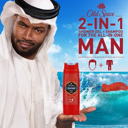 Gel de duș și șampon bărbați, Old Spice Captain, 250ml