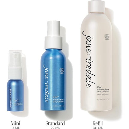 Spray fixare machiaj, Jane Iredale, Mini D20, albastru