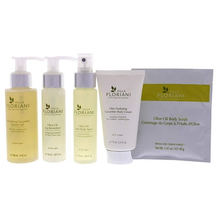 Kit de îngrijire corp Villa Floriani Ultra-Hydrating Body Travel Kit Unisex, 5 piese
