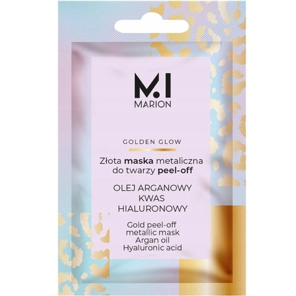 Mască facială peel-off Marion Golden Glow, metalică, 6 g