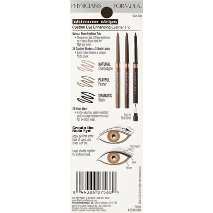 Eyeliner Physicians Formula, set, multicolor