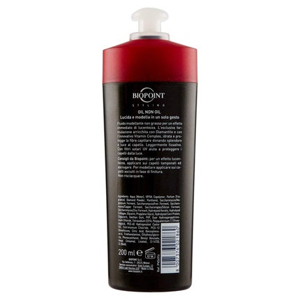 Ulei Styling, Biopoint, Shine, negru/roșu, 200ml