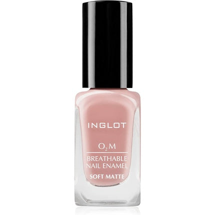 Esmeuță unghii Inglot O2m Breathable Nail Enamel 677, culoare roz pal, finisaj mat