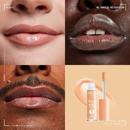 Lip Gloss, NYX, This Is Milky, nude