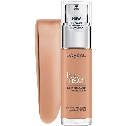 Fond de ten lichid L'Oréal Paris Perfect Match, Golden Sand, 30ml, cu Acid Hialuronic