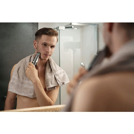 Trimmer pentru barbă și păr ETA Tyler, argintiu, 5 viteze, 6 atașamente