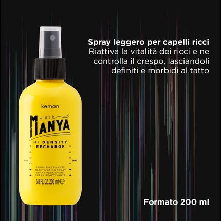 Spray de coafat Kemon Hair Manya Hi Density Recharge, 200ml