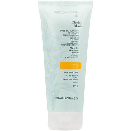 Masca pentru păr Medavita Choice Mask Gold, 200 ml