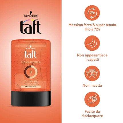 Gel de păr Schwarzkopf Taft Maxx Power, 300 ml