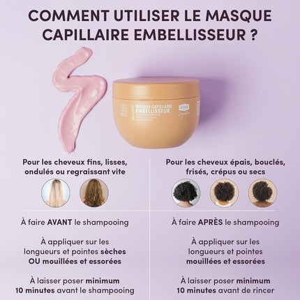 Mască de păr organică Waam Cosmetics, 250ml