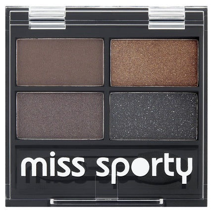 Paletă ochi Miss Sporty Studio Colour Quattro Palette Smokey, 4 culori