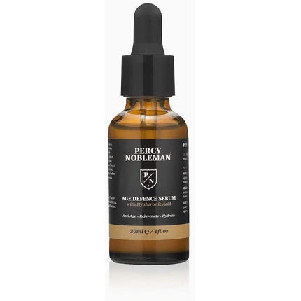 Ser Anti-Aging, Percy Nobleman, 30 ml, cu acid hialuronic, negru