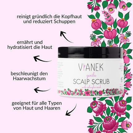 Scrub scalp, Vianek, alb, flori