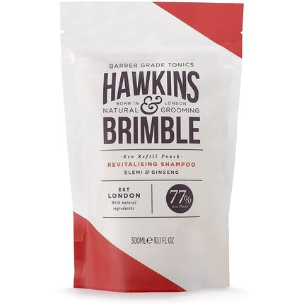 Șampon Eco-Refill pentru bărbați, Hawkins & Brimble, Revitalise Hair Dry Scalp, Plic de reumplere 300ml