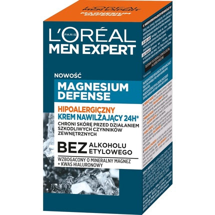 Crema hidratanta, L'Oréal Paris, Men Expert Magnesium Defense, 50ml