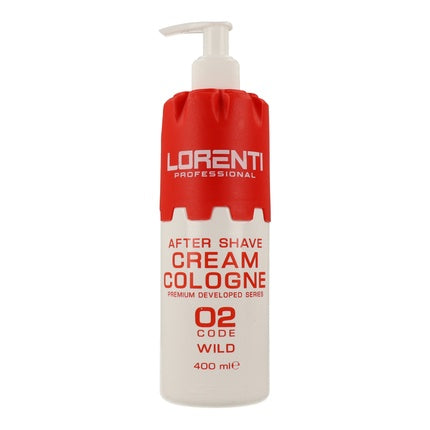 Crema After Shave, Lorenti Professional, Colonia Wild, 400 ml, Design alb-roșu