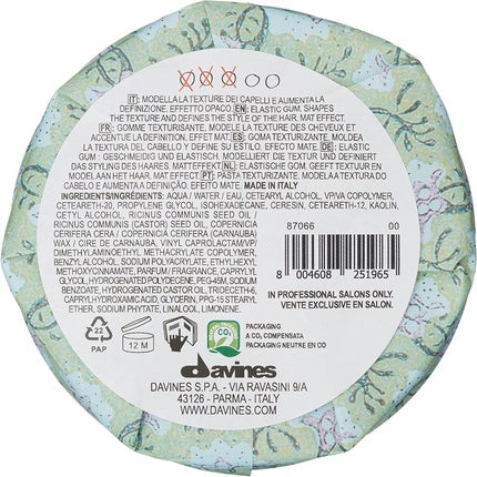 More Inside by Davines This is A Medium Hold Finishing Gum 75ml