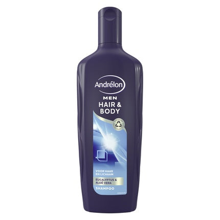 Șampon bărbați, Andrélon, Hair & Body, Eucalipt și Aloe Vera, 331g