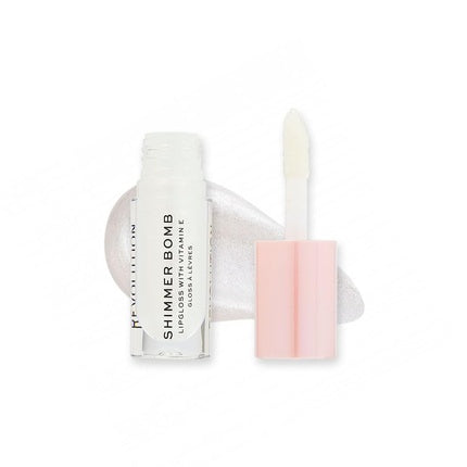 Gloss de Buze, Makeup Revolution, Shimmer Bomb, roz pal