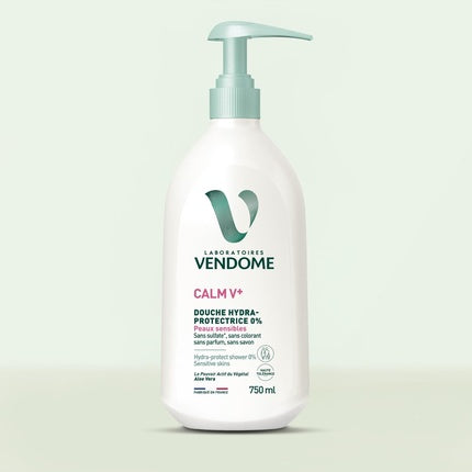 Gel de Duș Calm V+ 0% Hydra-Protective cu Aloe Vera, 840 g