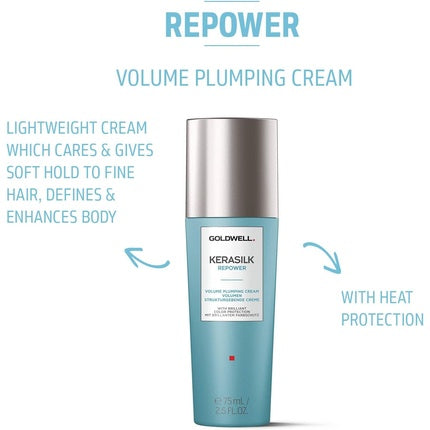 Crema de styling Goldwell Kerasilk Volume Plumping, 75 ml