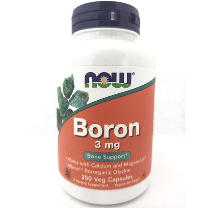 Now Foods Boron 3mg, 250 Capsule Vegetale, Suport Oase