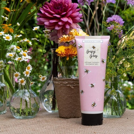 Gel de Duș, Heathcote & Ivory, Busy Bee's, roz, 250ml
