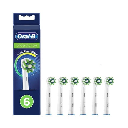 Periuță Electrică Oral-B Cross Action, 6 buc, culoare verde și alb