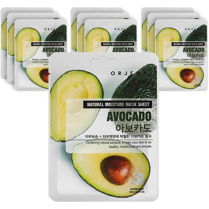 Masca Facială Tip Hârtie Orjena cu Avocado - Hidratare Intensă