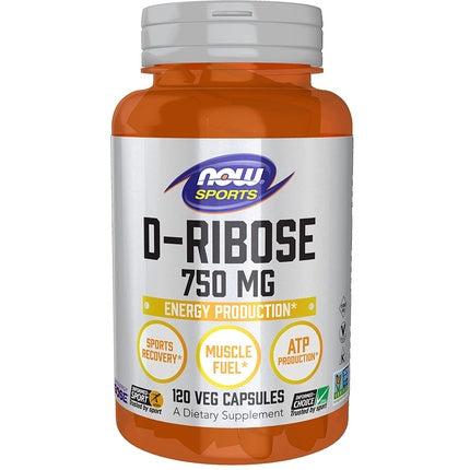 Supliment Nutrițional NOW Foods D-Ribose 750mg 120 Capsule